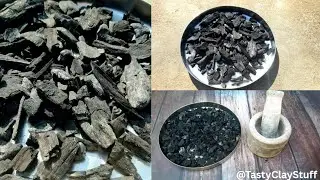 Ultra satisfying 🔥🔥 | Crushing wood charcoal &spades;️🧨 | super deep black powder 🖤 