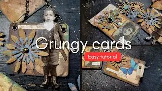 Journaling cards with scraps and die cuts.