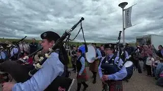 72nd Ulster Pipe Band Championships, Portrush, Part Three  Parading along the Prom