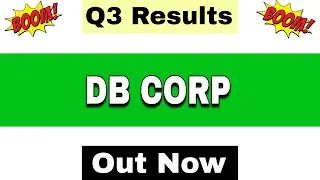 DB Corp Q3 Results 2026 | DB Corp Results Today | DB Corp Share Latest News | DB Corp Share 