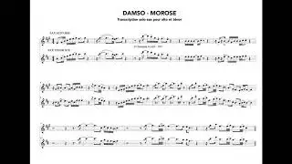 DAMSO - MOROSE - PARTITION SOLO DE SAXOPHONE