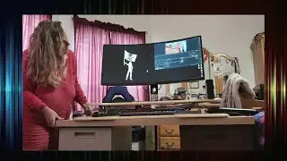 Stand up desk converter setup