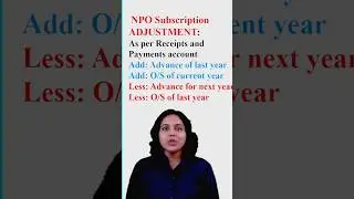NPO Subscription Adjustment | Subscription Formula NPO #capoojatotalekela #npoclass12 #shorts