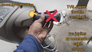 jupiter bs6 accelerator cable change | tvs jupiter throttle problem |