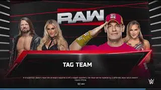 WWE Wrestling John Cena, Fallon Henley Vs AJ Styles, Charlotte Flair #wwe2k25 #wwe #ps5 #shorts #raw