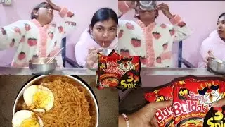 3x ramen 🍜 challenge//ended up crying 😭