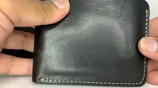 Pullup leather wallet for men