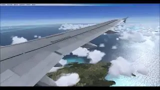 Freeware Airbus A318 Landing at San Juan International Airport (TJSJ) [FSX ORBX FTX Global]