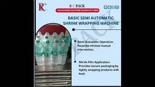 Boost Packaging Efficiency with Our Semi-Automatic Shrink Wrapping Machine! 🔥 | RC Pack