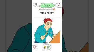 Draw Happy Queen Puzzle | Make Happy | Day 4 | #drawhappyqueen #draw #happyqueen #shorts