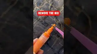 Fixing dried out Acrylic Marker! 🤯 #art #satisfying #acrylic #tiktok #creative
