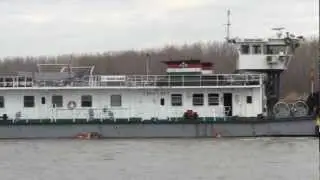 Towboat ÉRSEKCSANÁD ,Danube river , Borcea 3km