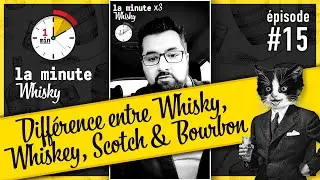 Diff&eacute;rence entre Whisky, Whiskey, Scotch et Bourbon. La Minute Whisky ⏱️ 🥃 / &Eacute;p.#15