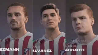 FC 26: ATLETICO MADRID PLAYER FACES AND RATINGS