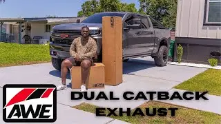 Best Dual Catback Exhaust for a 2019-2025 Chevy Silverado and GMC Sierra 6.2L | AWE Install & Review
