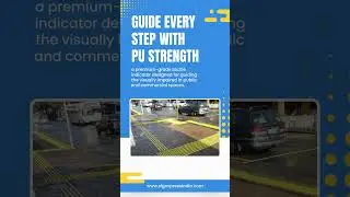 PU Tactile Strips Directional Accessibility Strips for Visually Impaired | Durable Polyurethane |