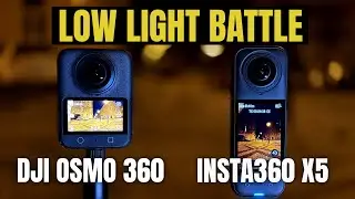 DJI OSMO 360 vs Insta360 X5 | Low Light Night Drive Test in Prague | 360&deg; Spherical  | No talking