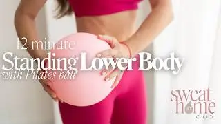 Intermediate Lower Body with Pilates Ball Barre-Inspired Sculpt Workout | 12 Min