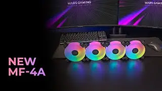 MF-4A: 4x 360&deg; Frameless ARGB Fan Kit | FDB Silent Cooling + Full Compatibility