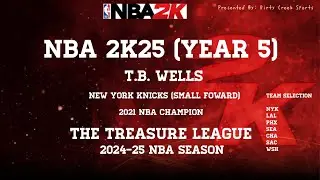 T.B. Wells (YR 5) Treasure League - (NYK @ BOS / SEA @ LAL ) TNT Sports NBA Season 2024-25!