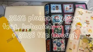 2026 planner system | feat. hobonichi & midori | + hobonichi 2025 flip through