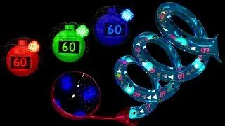 1 Minute Timer Bomb 💣 Marble Race | 3D Timer