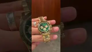 Rolex Daytona 18k Yellow Gold Green Dial