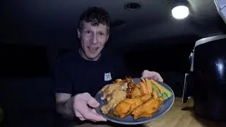 Camp and Cook Chicken Wings | Spooky Glamping
