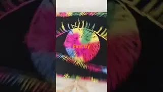 drawing eye In colourful scratch note book 📚 first time.