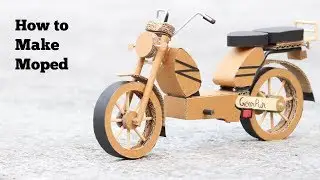 How To Make Moped From Cardboard || DIY || Very Simple