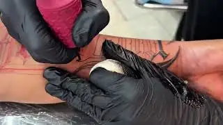 Watch this full lettering tattoos come to life in a satisfying 13- minute time lapse