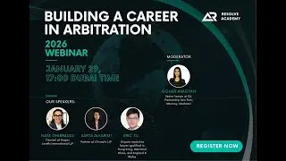Building a Career in Arbitration
