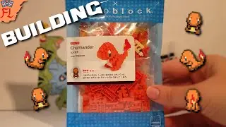 Opening and Building a Charmander Nanoblock Figure! Like a Pokemon LEGO!