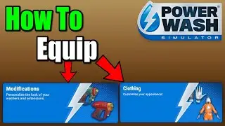how to buy & equip new outfits & tool skins on powerwash simulator.
