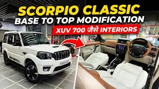 Модифицированная Mahindra Scorpio Classic S до S11: интерьер и чехлы на сиденья от XUV 7XO!! Цена?