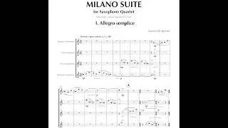 Maarten De Splenter - Milano Suite for Saxophone Quartet: mvt. 1, Allegro semplice [1/5]