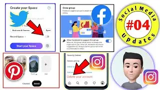 Social Media Updates #4 || Record Space, Avatars Profile, Vertical Stories, Pinterest Highlights