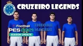 Cruzeiro Legends: Perfumo, Procópio, Nelinho e Nonato Face Build Stats PES eFootball