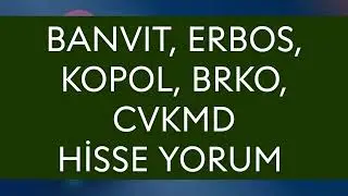Banvit, Erbos, Kopol, Brko, Cvkmd Hisse yorum