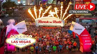 Part 2 LIVE LAS VEGAS Rock n Roll Half Marathon on the Strip!