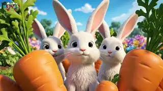 Tiny Bunny Hop Hop Hop  Cute Garden Dance 3D Pixar Anime Kids Song