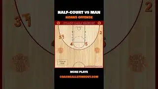 Very effective horns offense vs man defense