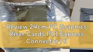 Review 24cm PC Graphics Riser Cards PCI Express Connector High Speed PCI-E 16x Flexible Cable Card
