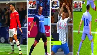 RONALDO SIUU CELEBRATION COMPARISON REAL LIFE 🆚 VIVE LE FOOTBALL 🆚 FIFA 22 MOBILE 🆚 EFOOTBALL PES 21