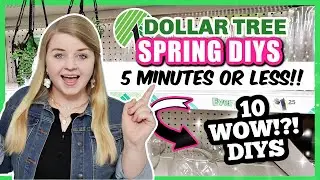 10 *NEW* DOLLAR TREE Spring DIYS (5 minutes or less) Krafts by Katelyn