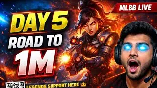 MLBB 5v5 Live Hindi 🔴 | Day 5 of 365 | 1M Subs Challenge