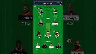 #guy vs tkr dream 11 prediction #cpl #cricket #shorts