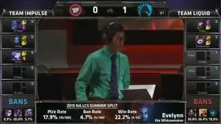Team Liquid vs Team Impulse   Game 2   NA LCS SUMMER PLAYOFFS   23/08/2015