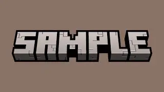 Imitating Minecraft Logos (tutorial)