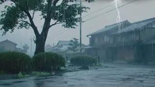 Rain Sounds for Sleeping 😴 Fall Asleep Fast with Heavy Rain & Thunder
